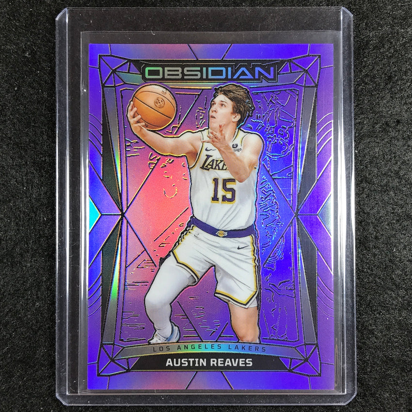 2023-24 Obsidian AUSTIN REAVES Base Purple Flood Electric Etch 6/49