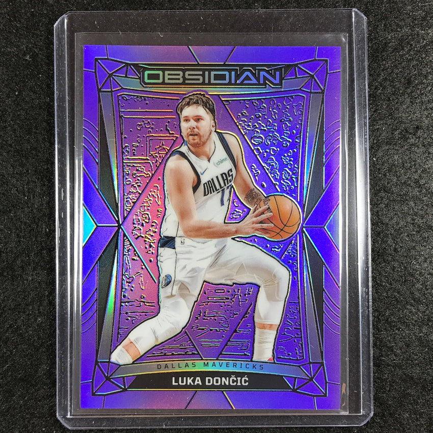 2023-24 Obsidian LUKA DONCIC Base Purple Flood Electric Etch 34/49