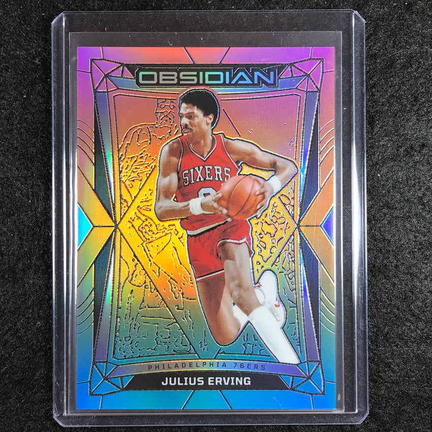 2023-24 Obsidian JULIUS ERVING Base Neon Flood Electric Etch #61