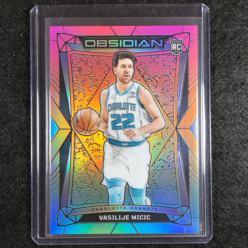 2023-24 Obsidian VASILIJE MICIC Base Neon Flood Electric Etch #157