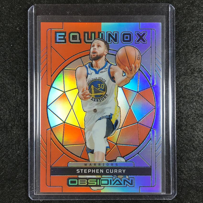 2023-24 Obsidian STEPHEN CURRY Equinox Orange Flood Electric Etch 38/75
