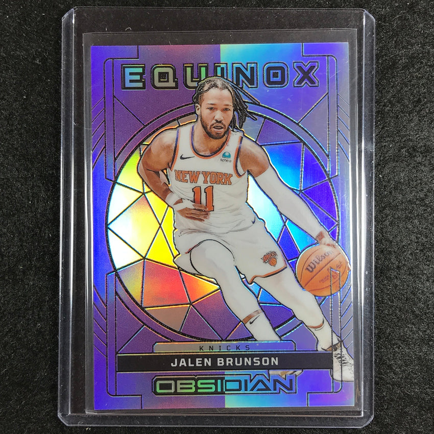 2023-24 Obsidian JALEN BRUNSON Equinox Purple Flood Electric Etch 24/49