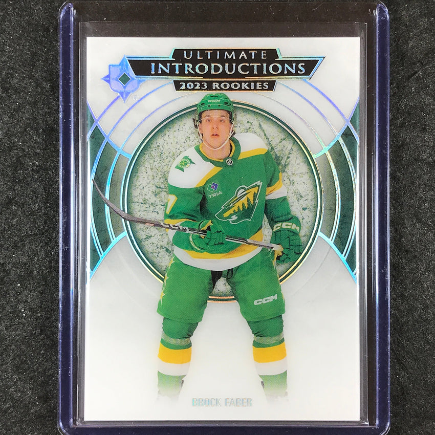 2023-24 Ultimate Collection BROCK FABER Ultimate Introductions Rookie #4