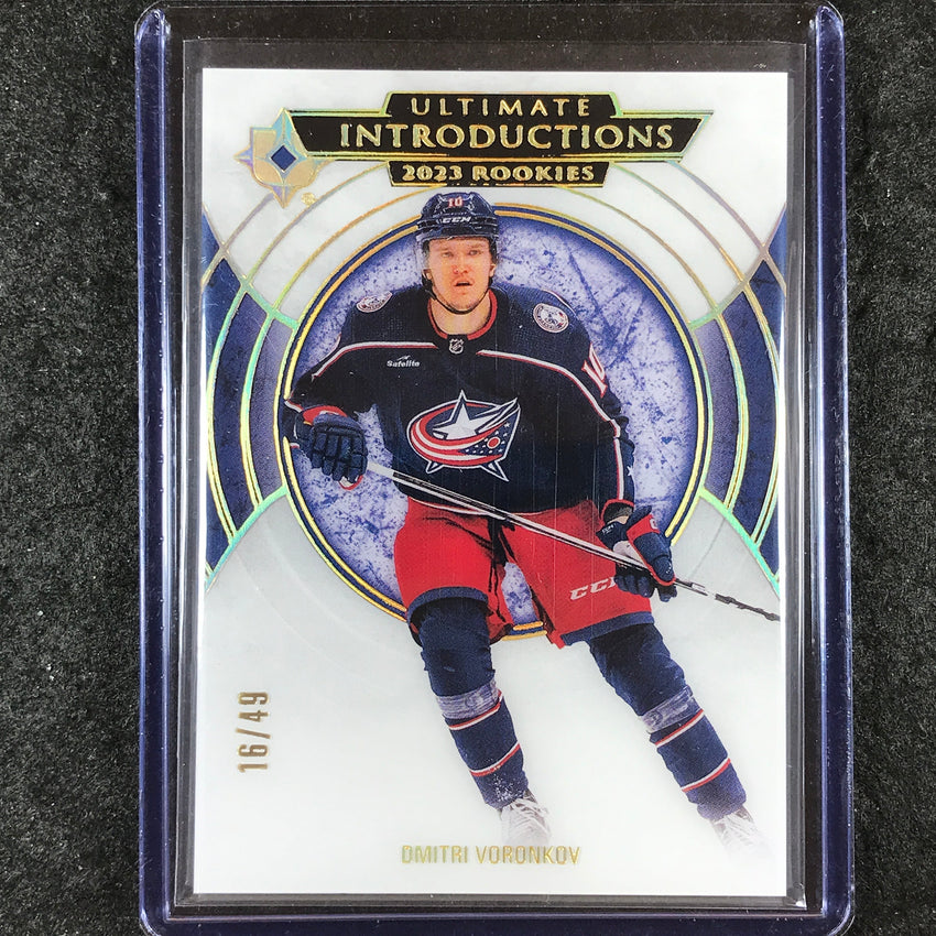 2023-24 Ultimate Collection DMITRI VORONKOV Introductions Rookie Gold 16/49 #70