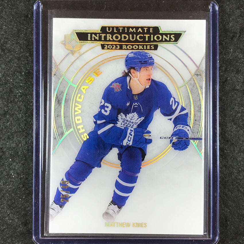 2023-24 Ultimate Collection MATTHEW KNIES Introductions Rookie Showcase 25/49