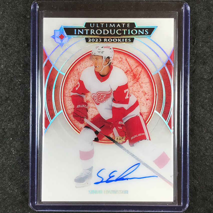 2023-24 Ultimate Collection SIMON EDVINSSON Introductions Rookie Auto #UI-8