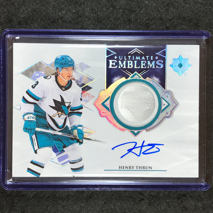 2023-24 Ultimate Collection HENRY THRUN Ultimate Emblems Rookie Auto #UE-HT