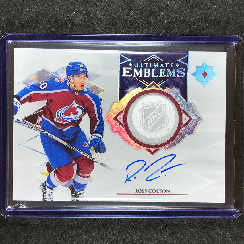 2023-24 Ultimate Collection ROSS COLTON Ultimate Emblems Auto #UE-RC