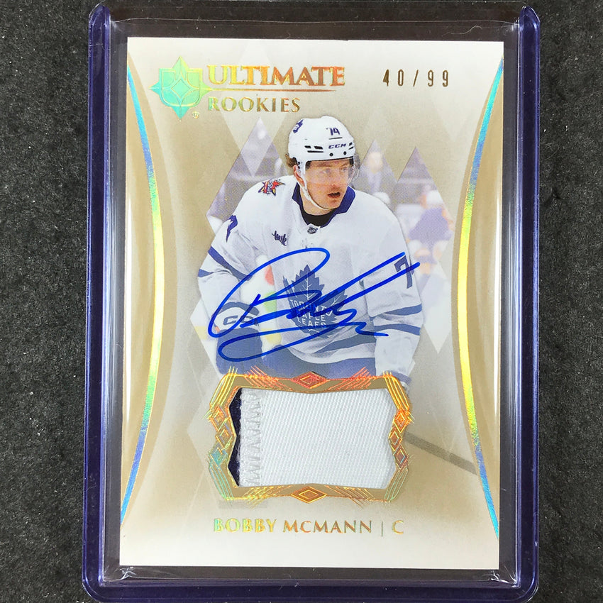 2023-24 Ultimate Collection BOBBY MCMANN Base Rookie Patch Auto 40/99