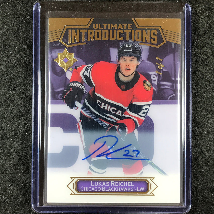 2023-24 Ultimate Collection LUKAS REICHEL Update Introductions Rookie Auto 1/1 #19