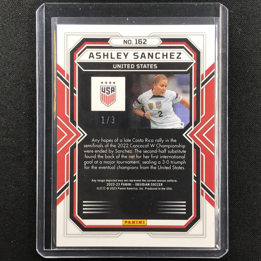 2022-23 Obsidian Ashley Sanchez Base Electric Etch Neon Green Flood 1/3