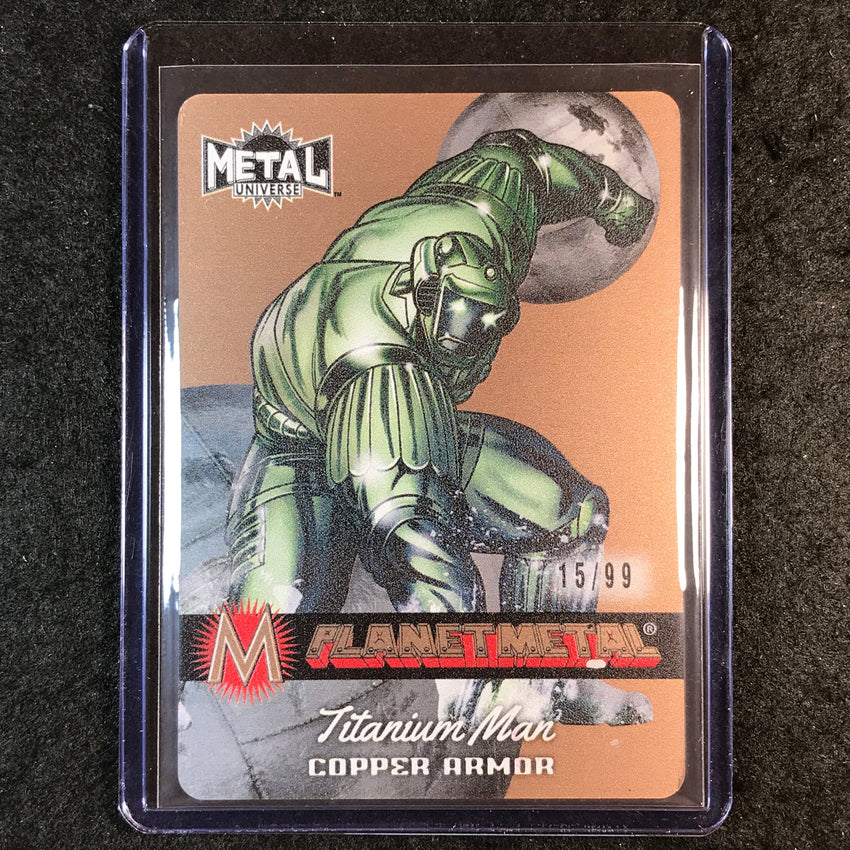 2024 Marvel Metal Universe Avengers TITANIUM MAN Planet Metal Copper 15/99