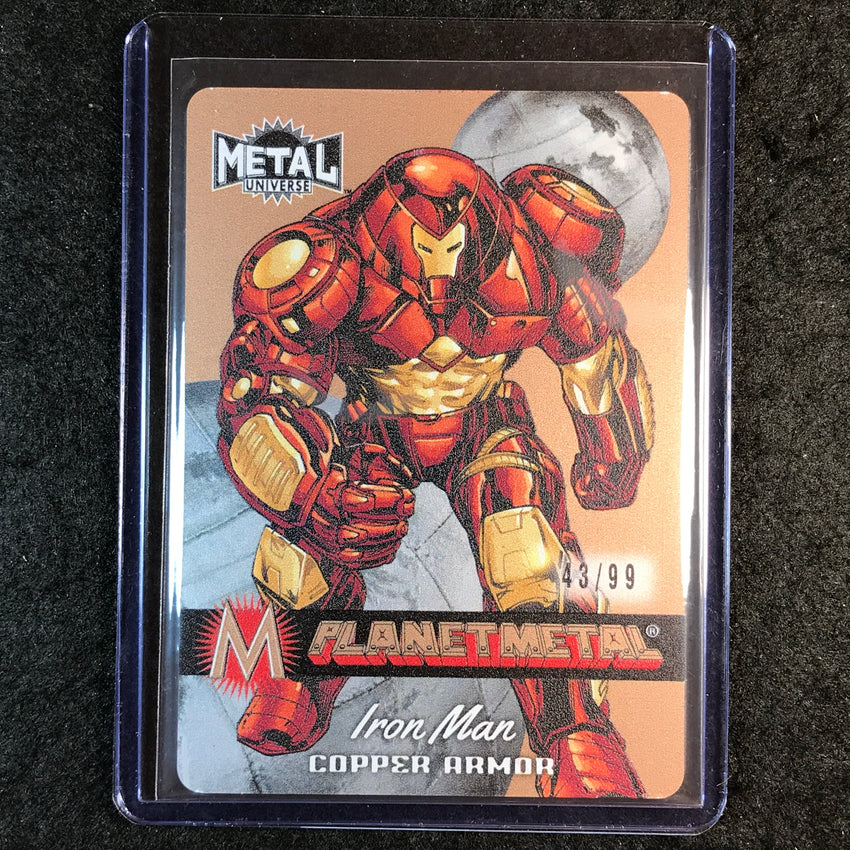 2024 Marvel Metal Universe Avengers IRON MAN Planet Metal Copper 43/99