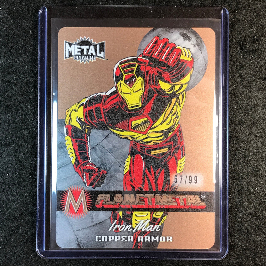 2024 Marvel Metal Universe Avengers IRON MAN Planet Metal Copper 57/99