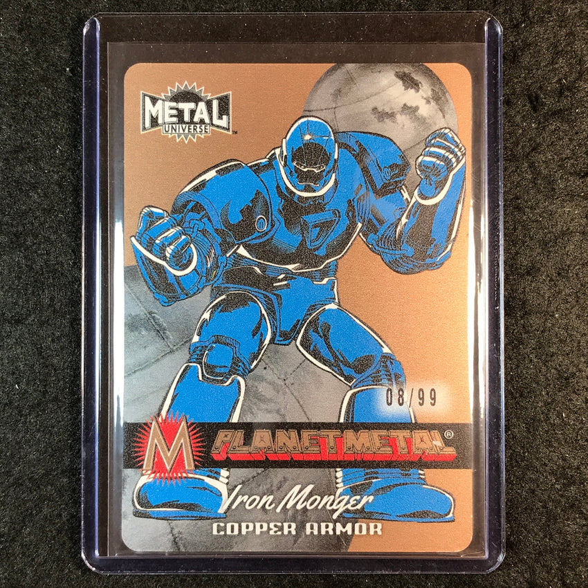 2024 Marvel Metal Universe Avengers IRON MONGER Planet Metal Copper 8/99