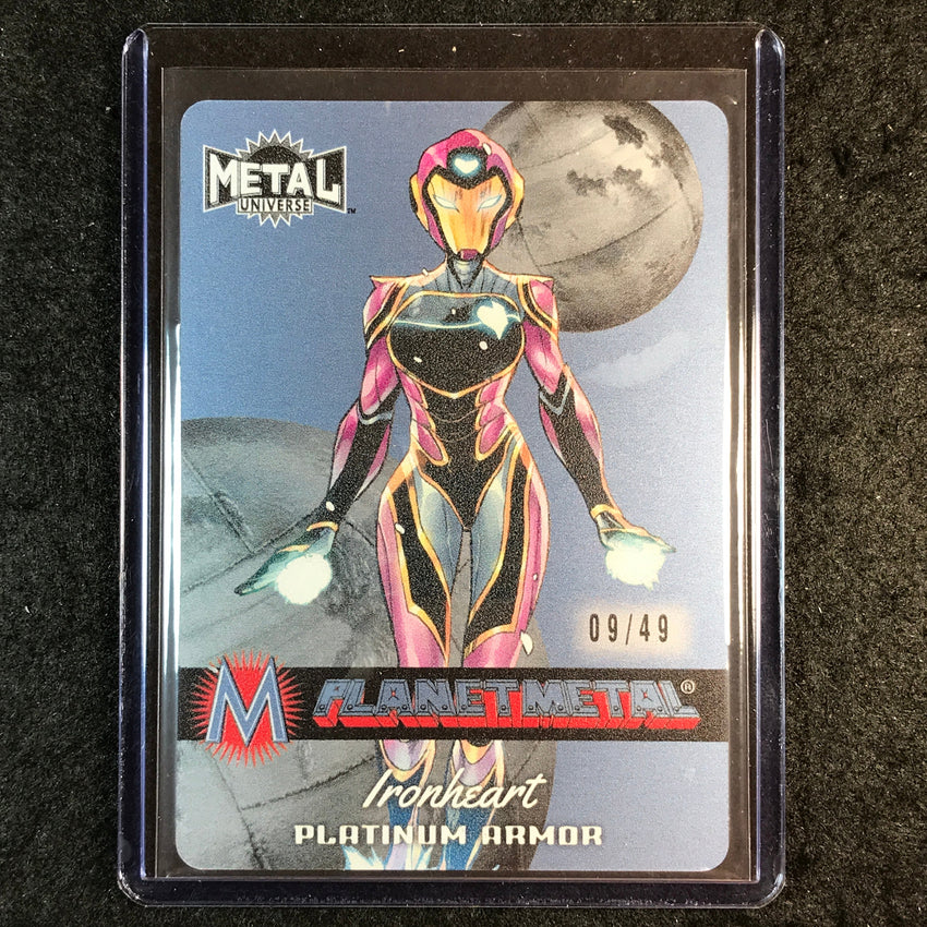 2024 Marvel Metal Universe Avengers IRONHEART Planet Metal Platinum 9/49