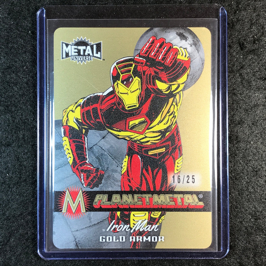 2024 Marvel Metal Universe Avengers IRON MAN Planet Metal Gold 16/25