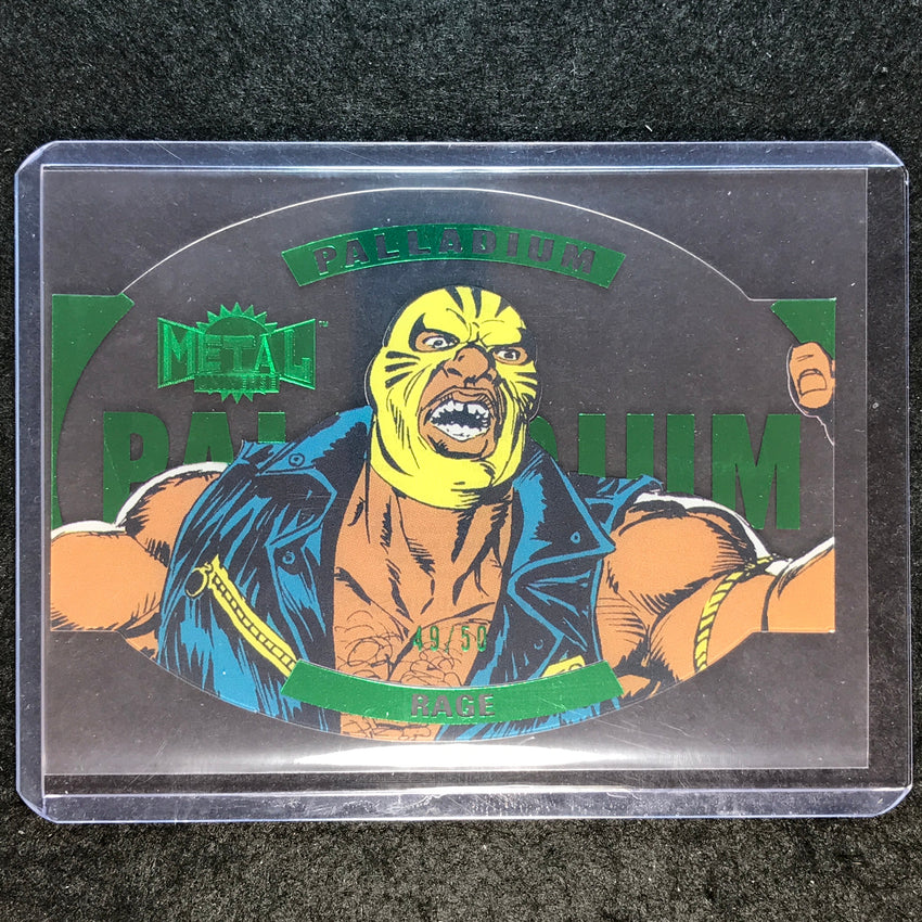 2024 Marvel Metal Universe Avengers RAGE Palladium Emerald 49/50 #19