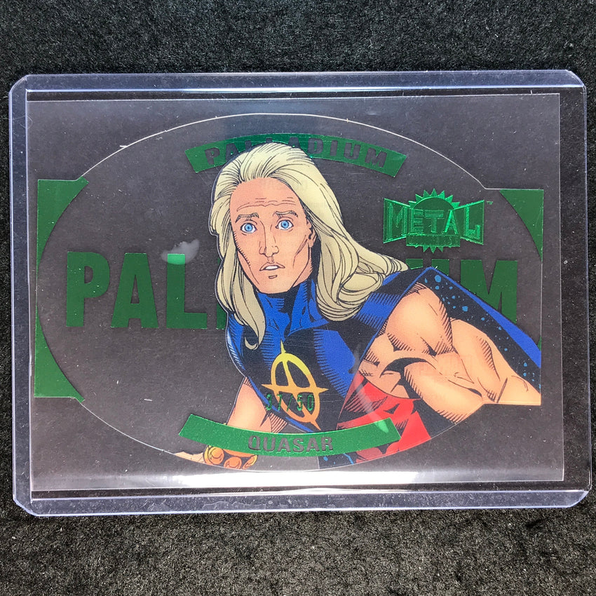 2024 Marvel Metal Universe Avengers QUASAR Palladium Emerald 37/50 #23