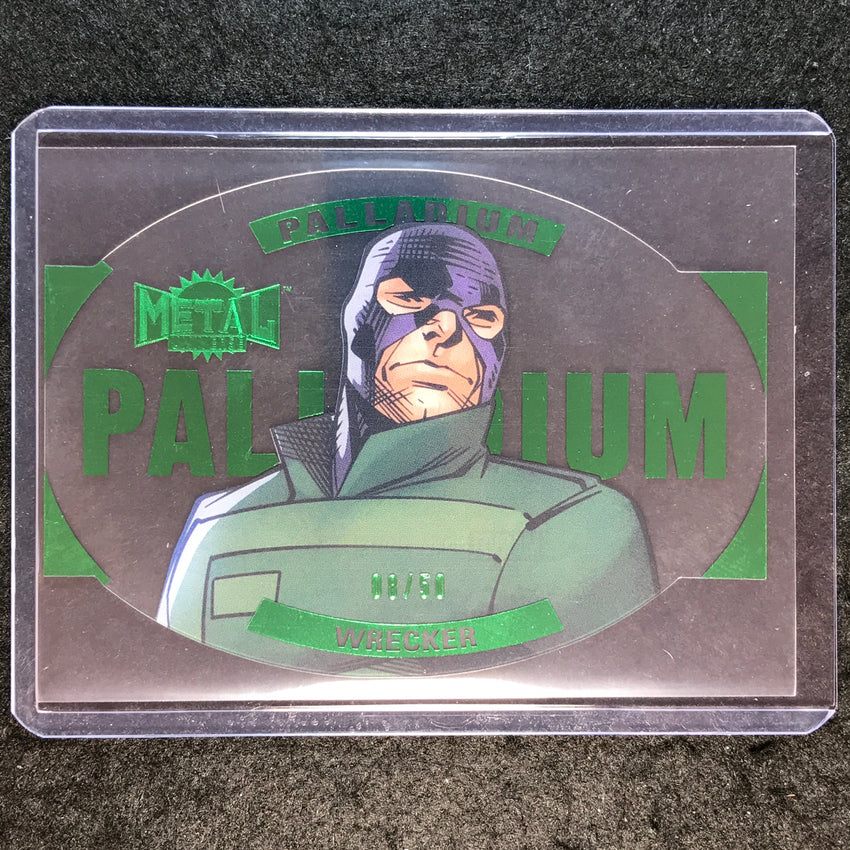 2024 Marvel Metal Universe Avengers WRECKER Palladium Emerald 8/50 #29
