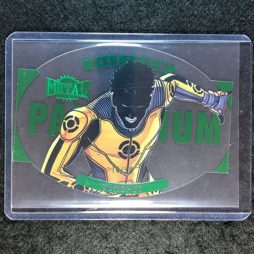 2024 Marvel Metal Universe Avengers SUNSPOT Palladium Emerald 14/50 #43
