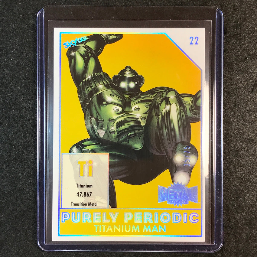 2024 Marvel Metal Universe Avengers TITANIUM MAN Purely Periodic 35/75 #22