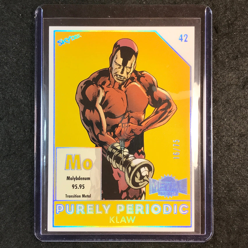 2024 Marvel Metal Universe Avengers KLAW Purely Periodic 16/75 #42