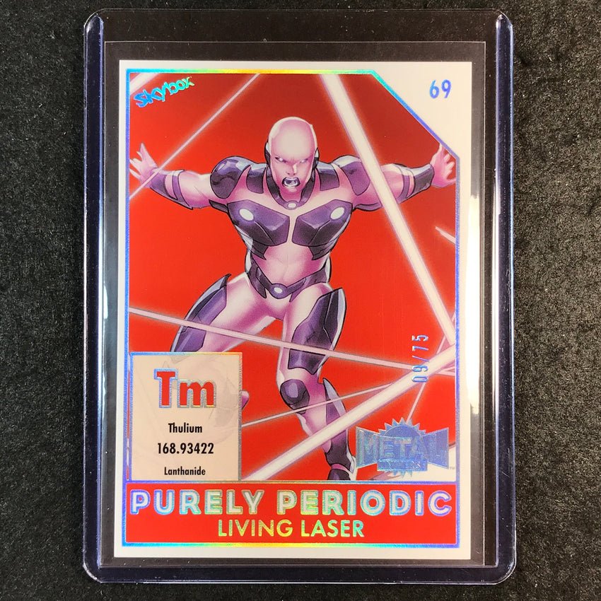 2024 Marvel Metal Universe Avengers LIVING LASER Purely Periodic 9/75 #69