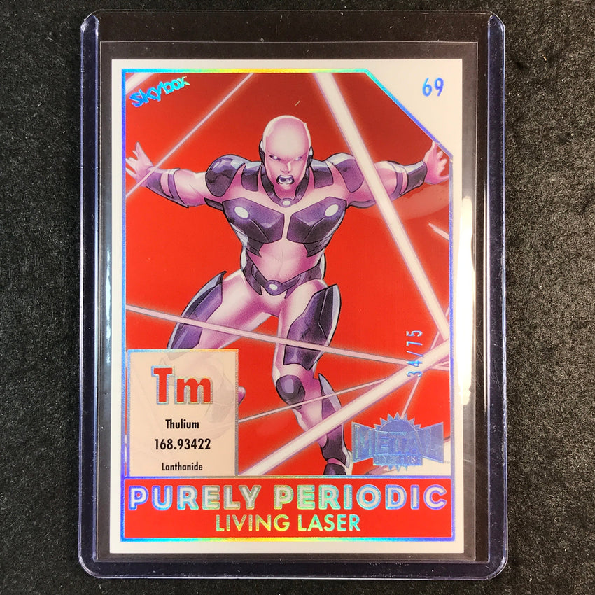 2024 Marvel Metal Universe Avengers LIVING LASER Purely Periodic 34/75 #69