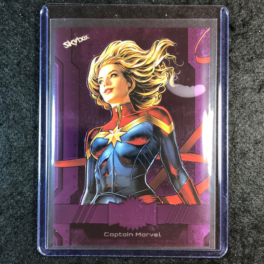 2024 Marvel Metal Universe Avengers CAPTAIN MARVEL Base Purple FX 23/199 #11