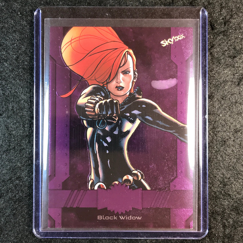 2024 Marvel Metal Universe Avengers BLACK WIDOW Base Purple FX 108/199 #13