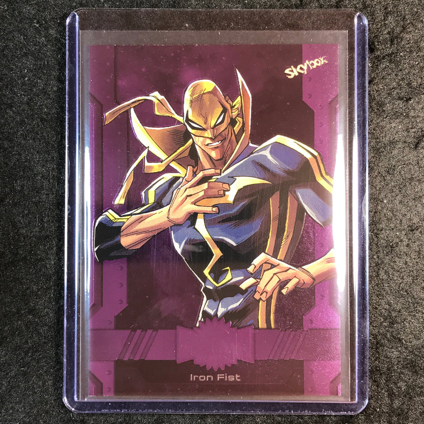 2024 Marvel Metal Universe Avengers IRON FIST Base Purple FX 77/199 #19