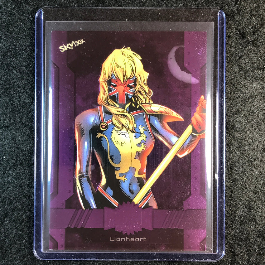 2024 Marvel Metal Universe Avengers LIONHEART Base Purple FX 8/199 #43
