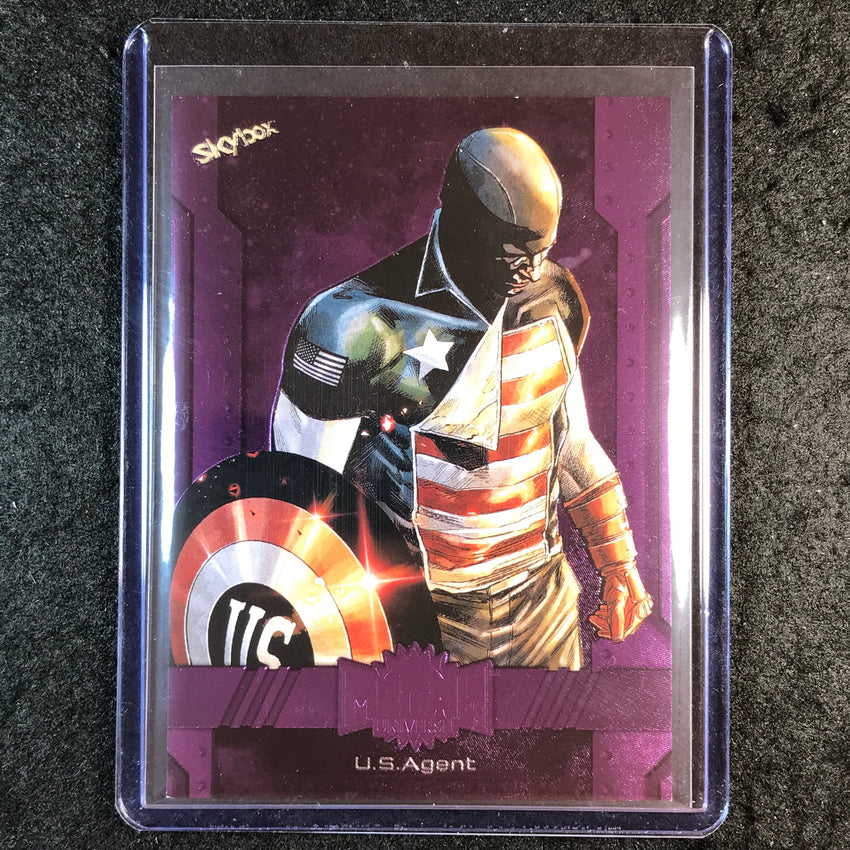 2024 Marvel Metal Universe Avengers U.S. AGENT Base Purple FX 11/199 #52