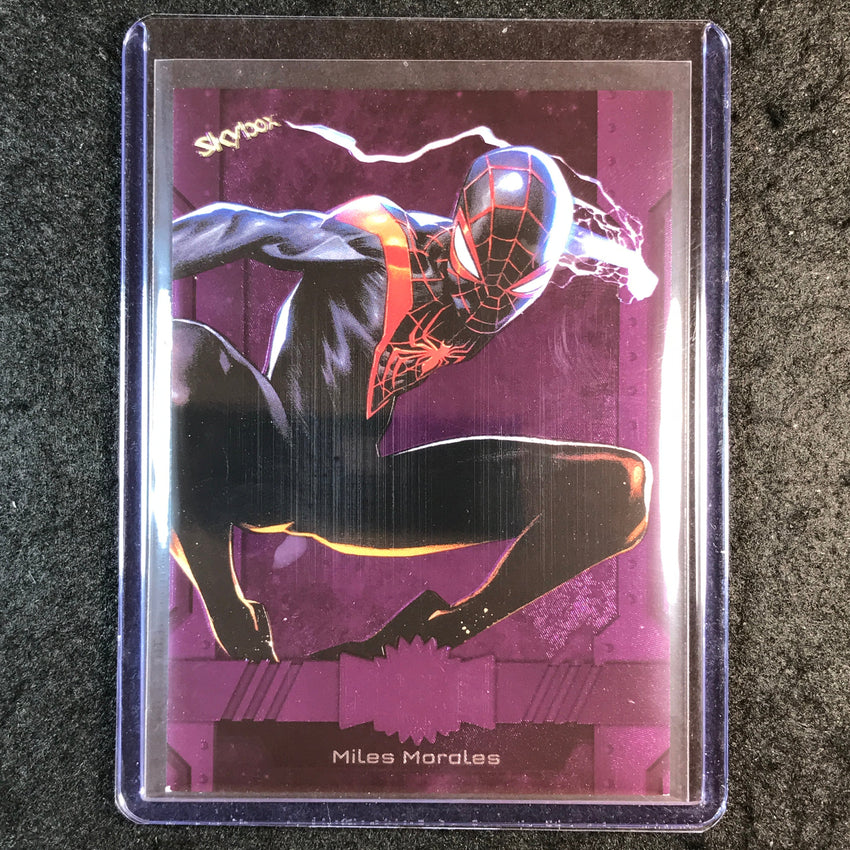 2024 Marvel Metal Universe Avengers MILES MORALES Base Purple FX 36/199 #54
