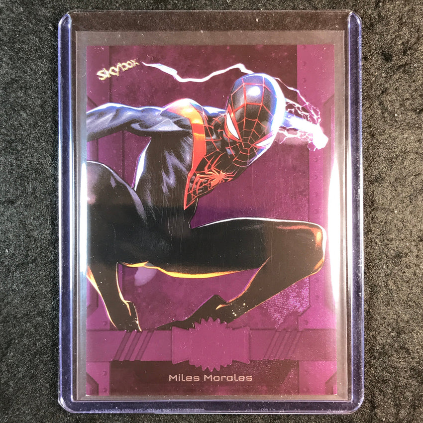 2024 Marvel Metal Universe Avengers MILES MORALES Base Purple FX 104/199 #54