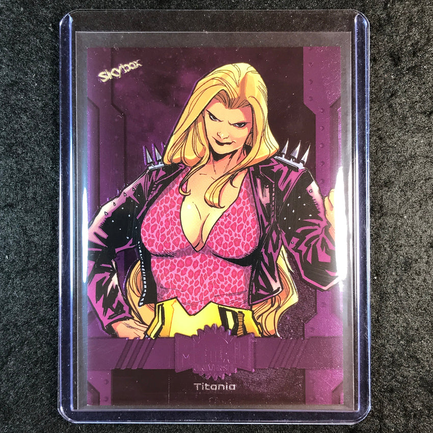 2024 Marvel Metal Universe Avengers TITANIA Base Purple FX 10/199 #65