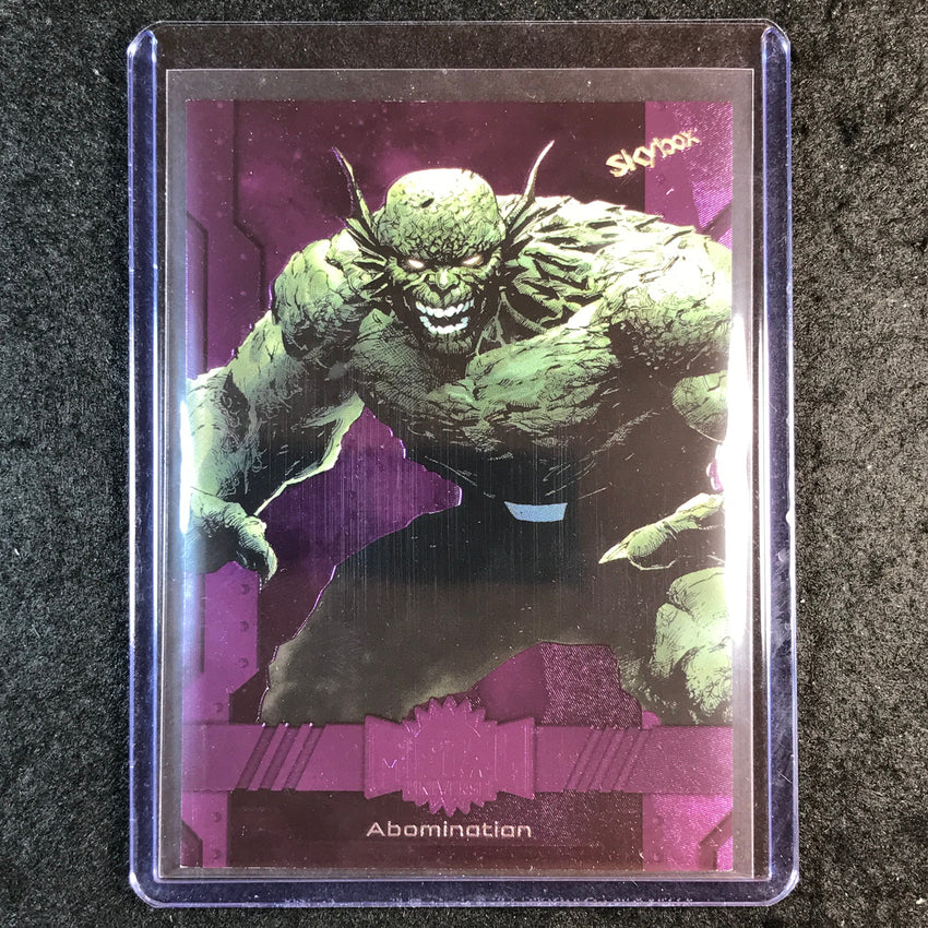 2024 Marvel Metal Universe Avengers ABOMINATION Base Purple FX 155/199 #72