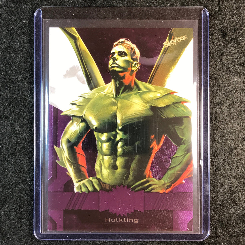2024 Marvel Metal Universe Avengers HULKLING Base Purple FX 177/199 #74