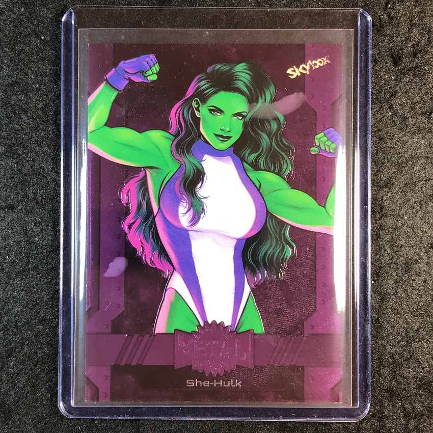2024 Marvel Metal Universe Avengers SHE-HULK Base Purple FX 122/199 #77