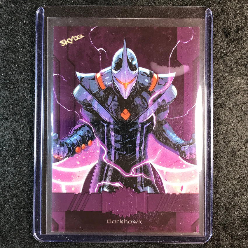2024 Marvel Metal Universe Avengers DARKHAWK Base Purple FX 181/199 #78