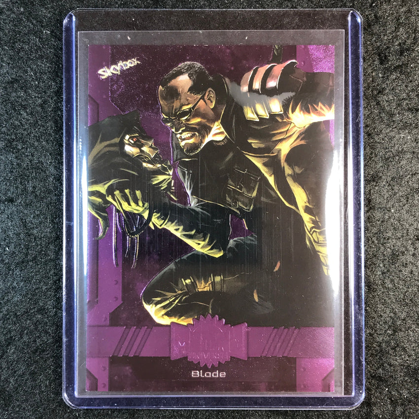 2024 Marvel Metal Universe Avengers BLADE Base Purple FX 36/199 #82
