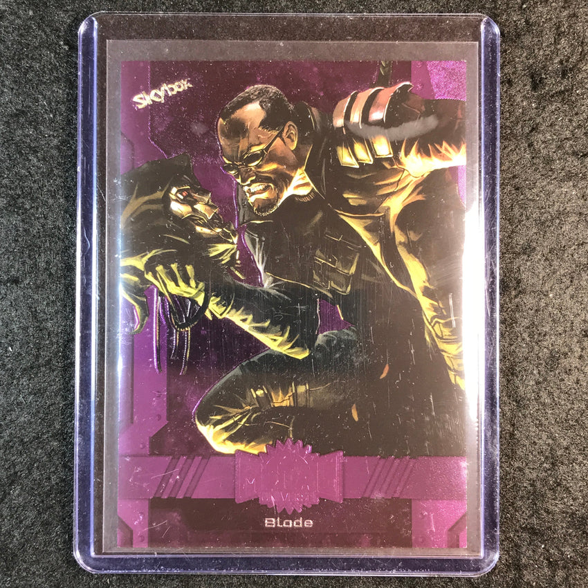 2024 Marvel Metal Universe Avengers BLADE Base Purple FX 61/199 #82