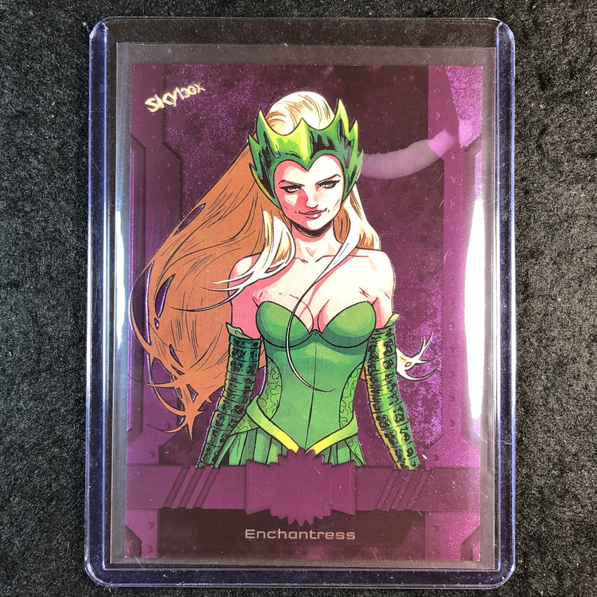2024 Marvel Metal Universe Avengers ENCHANTRESS Base Purple FX 84/199 #87