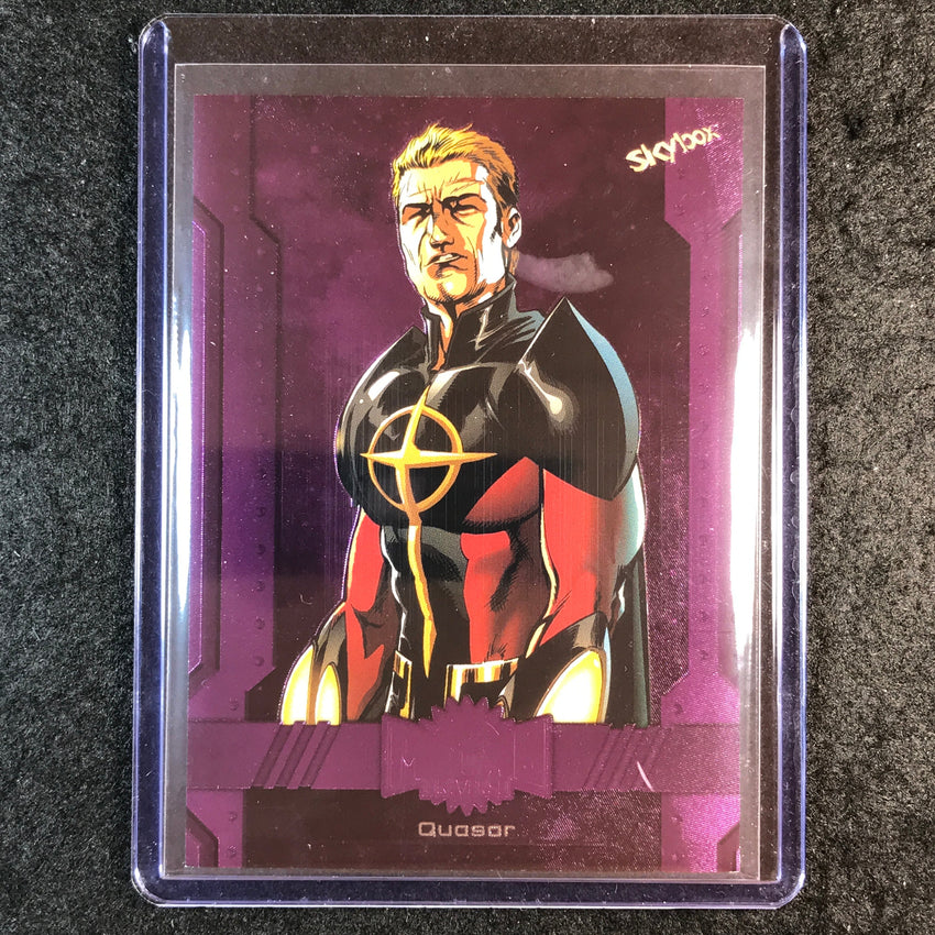 2024 Marvel Metal Universe Avengers QUASAR Base Purple FX 107/199 #90