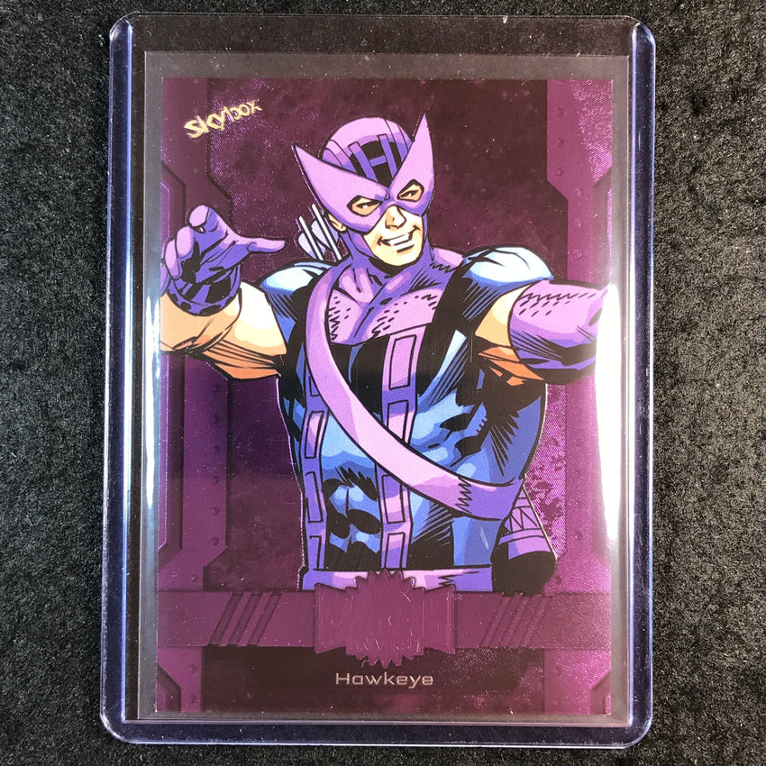 2024 Marvel Metal Universe Avengers HAWKEYE Base Purple FX 74/199 #94