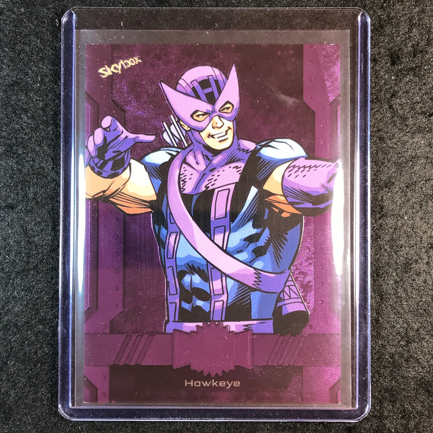 2024 Marvel Metal Universe Avengers HAWKEYE Base Purple FX 137/199 #94