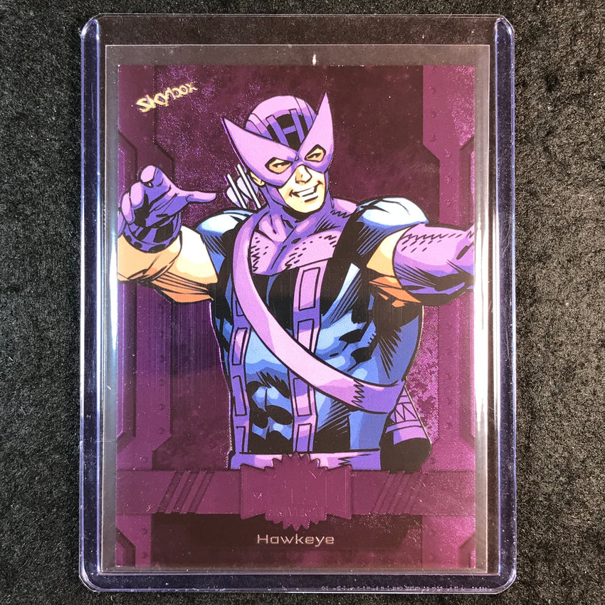 2024 Marvel Metal Universe Avengers HAWKEYE Base Purple FX 146/199 #94
