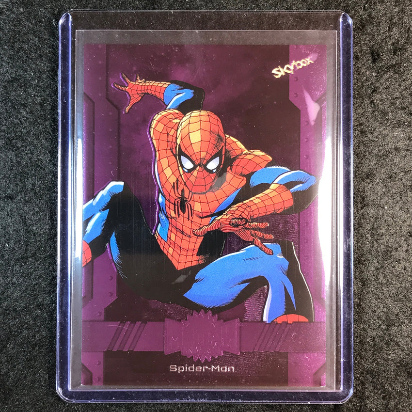 2024 Marvel Metal Universe Avengers SPIDER-MAN Base Purple FX 136/199 #100
