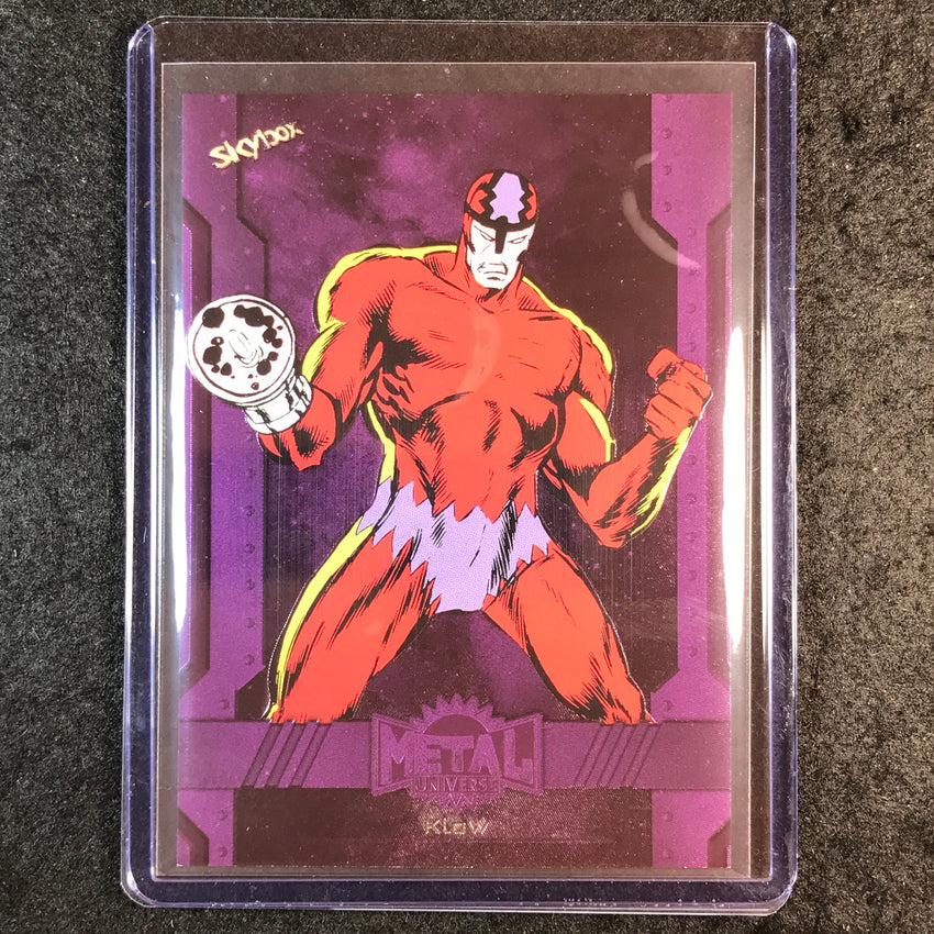 2024 Marvel Metal Universe Avengers KLAW Base Purple FX 7/199 #102
